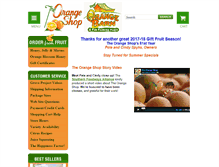 Tablet Screenshot of floridaorangeshop.com